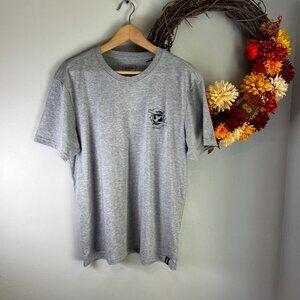 PrAna Mens Lost Orbit Short Sleeve Crew Neck Shirt Tee MEDIUM in Heather Grey